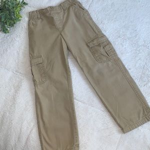 Sonoma Boys XL (7X) Khaki Cargo Pants Nice Condition!